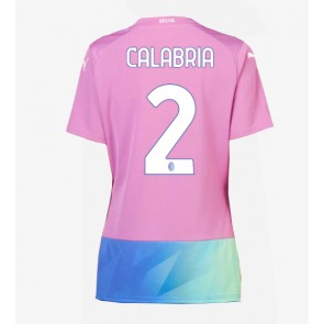 AC Milan Davide Calabria #2 Rezervni Dres za Ženska 2023-24 Kratak Rukavima